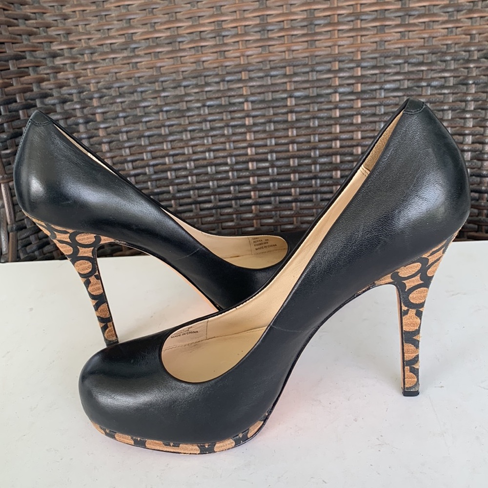 COACH Signature Alexa Black Pumps - Picture 1 of 16